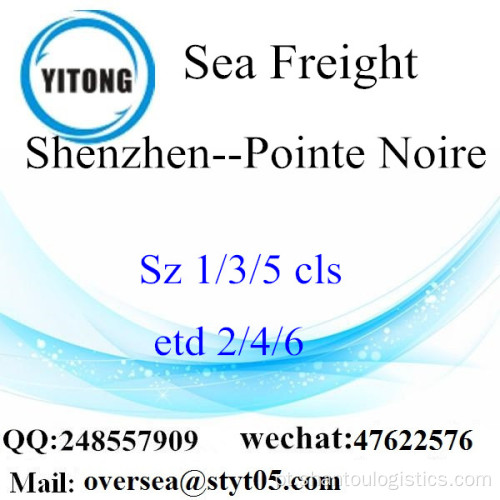 Consolidação de LCL Porto de Shenzhen para Pointe Noire